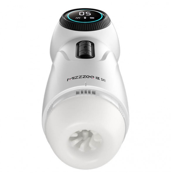 MizzZee - Space Thursting Heated Vibration Masturbator (Chargeable - White)